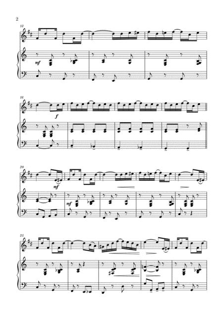 The Entertainer For Bass Clarinet And Piano Page 2