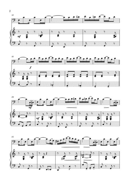 The Entertainer For Cello And Piano Page 2