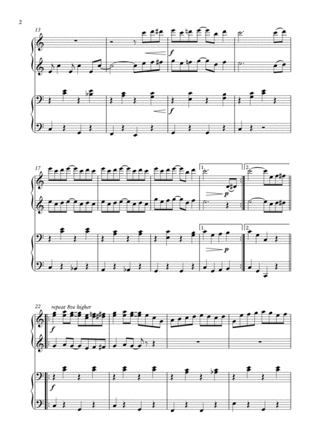 The Entertainer For Easy Piano Duet Page 2