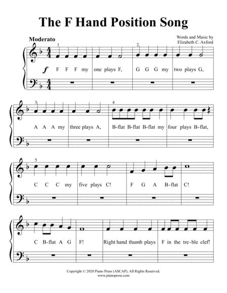 The F Hand Position Song Page 2