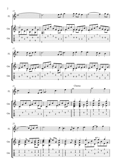 The Fields Of Athenry Fingerstyle Guitar Flute Page 2