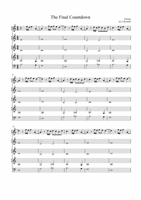 The Final Countdown Accordion Orchestra Score Page 2