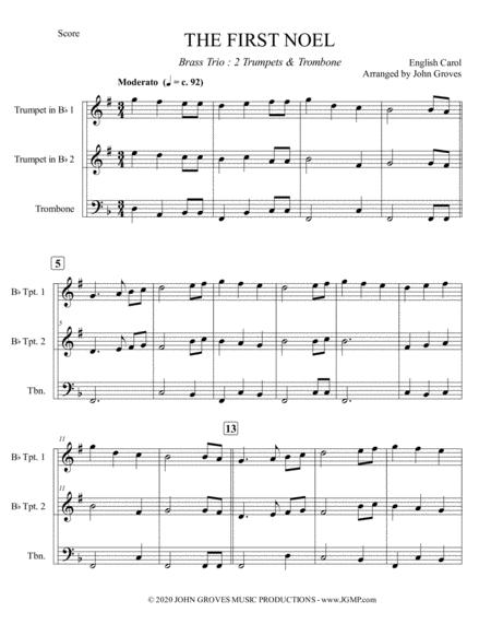 The First Noel 2 Trumpet Trombone Brass Trio Page 2