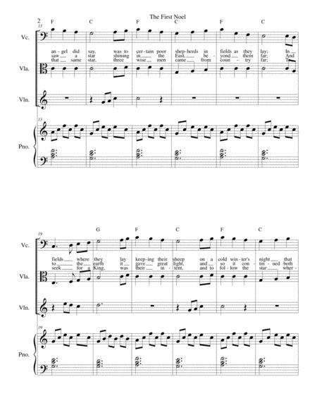 The First Noel Strings And Piano Page 2