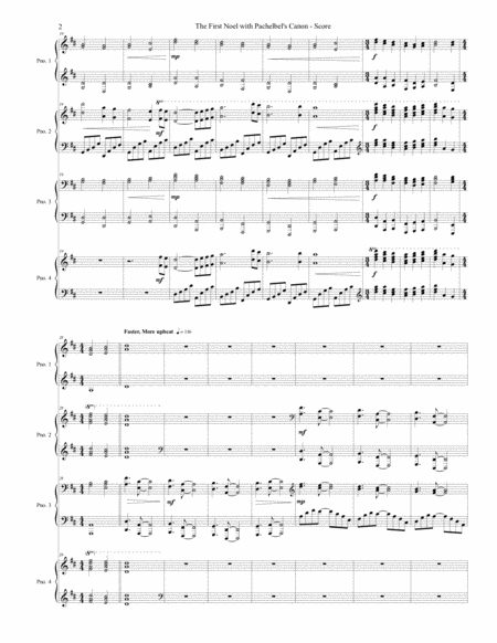 The First Noel With Pachelbels Canon Page 2