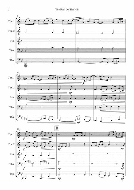 The Fool On The Hill Brass Quintet Page 2