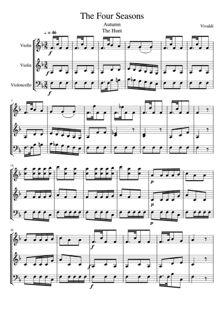 The Four Seasons Autumn Third Movement Two Violins And Cello Page 2