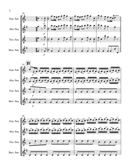 The Four Seasons Spring Saxophone Quartet Page 2