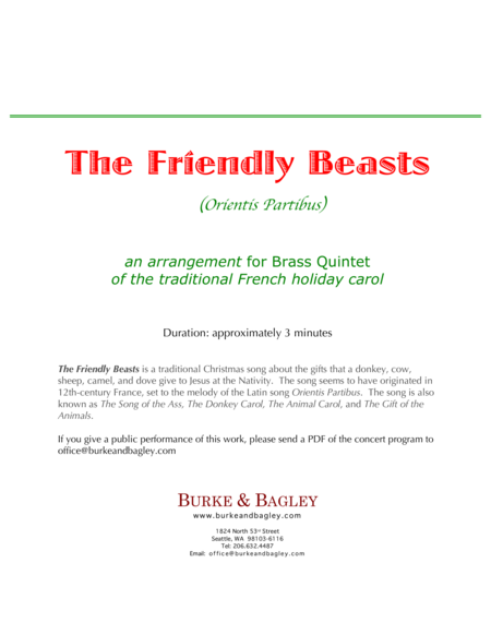 The Friendly Beasts Orientis Partibus Page 2