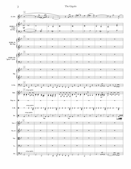 The Gigolo From Curb Your Enthusiasm Full Score Set Of Parts Page 2