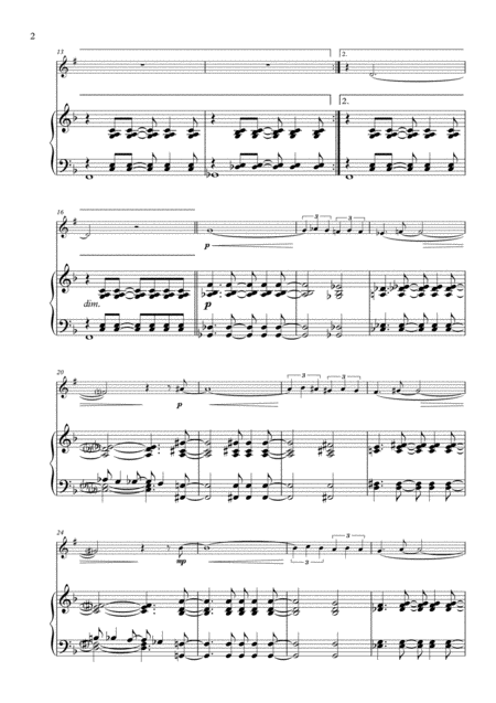 The Girl From Ipanema For Clarinet And Piano Page 2