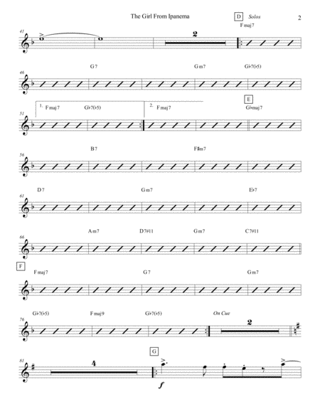 The Girl From Ipanema Violin 1 Page 2