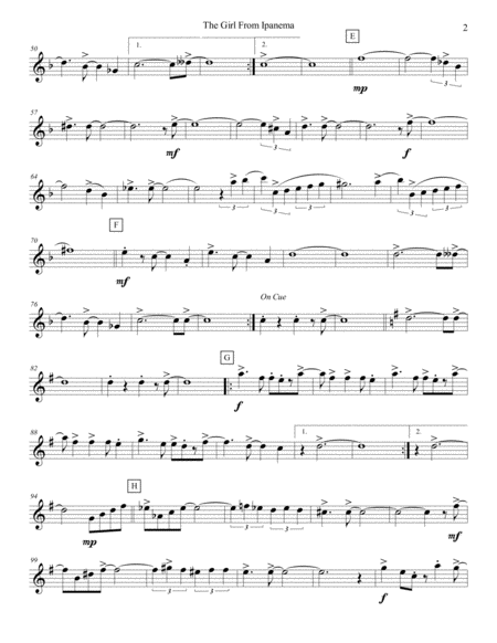 The Girl From Ipanema Violin 2 Page 2