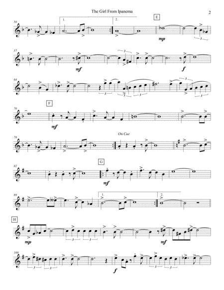 The Girl From Ipanema Violin 3 Page 2