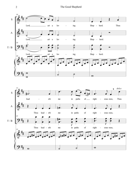 The Good Shepherd Satb Page 2