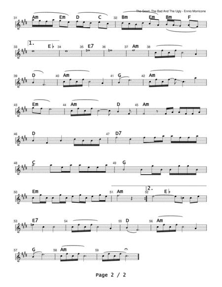 The Good The Bad And The Ugly Duet For Native American Style Flute And Appalachian Mountain Lap Dulcimer Page 2