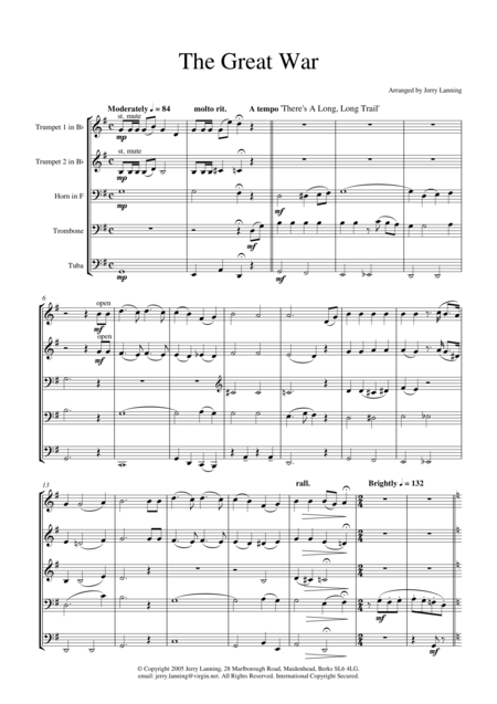 The Great War Brass Quintet Page 2