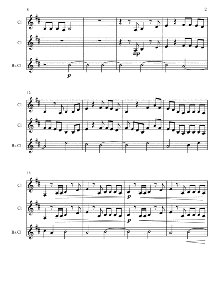 The Hanging Tree Clarinet Trio Page 2
