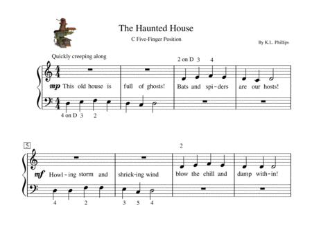 The Haunted House Beginner Piano Solo Page 2