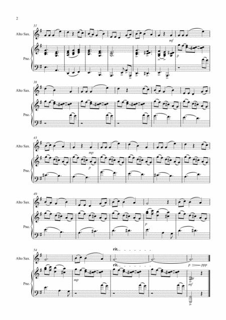 The Holly And The Ivy For Alto Saxophone And Piano Page 2