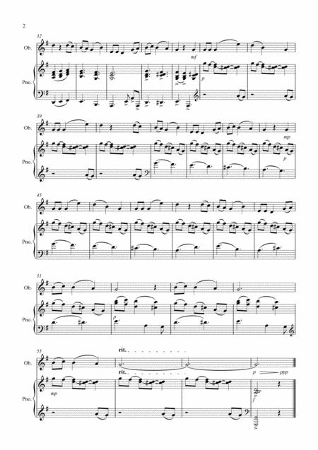 The Holly And The Ivy For Oboe And Piano Page 2