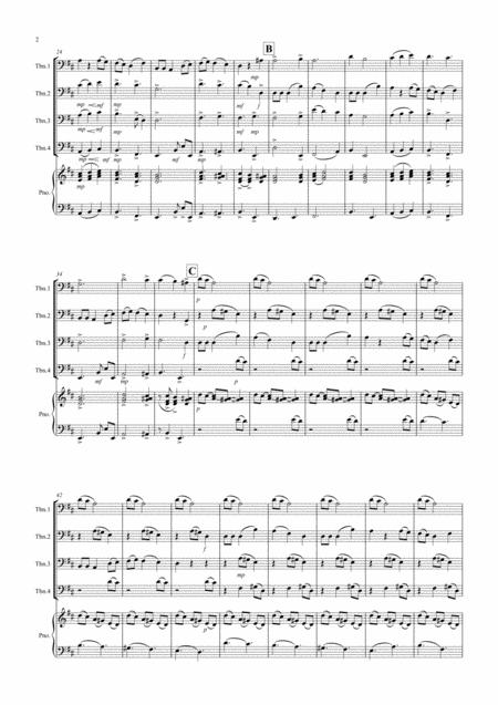 The Holly And The Ivy For Trombone Quartet Page 2