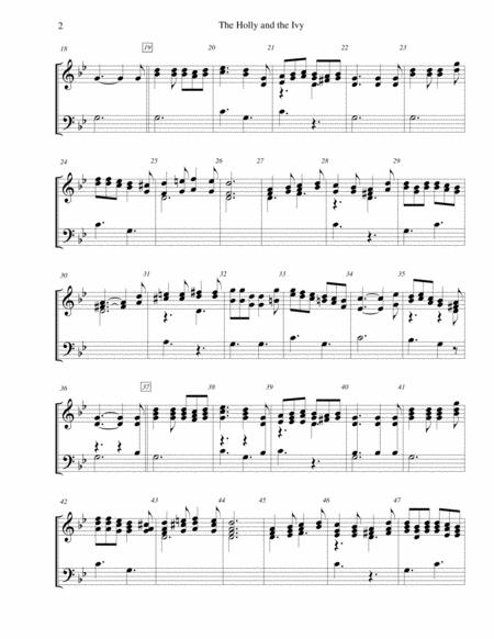 The Holly And The Ivy Minor Key Setting For 2 Octave Handbell Choir Page 2