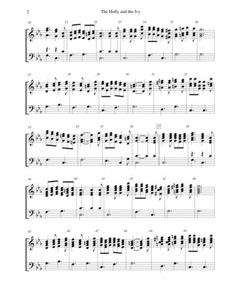 The Holly And The Ivy Minor Key Setting For 3 Octave Handbell Choir Page 2