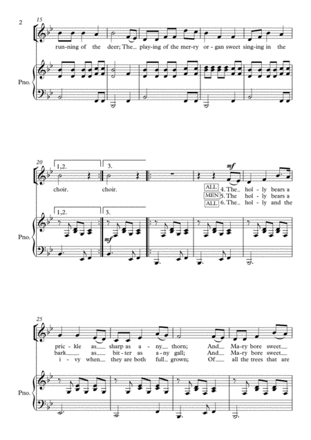 The Holly And The Ivy Satb Page 2