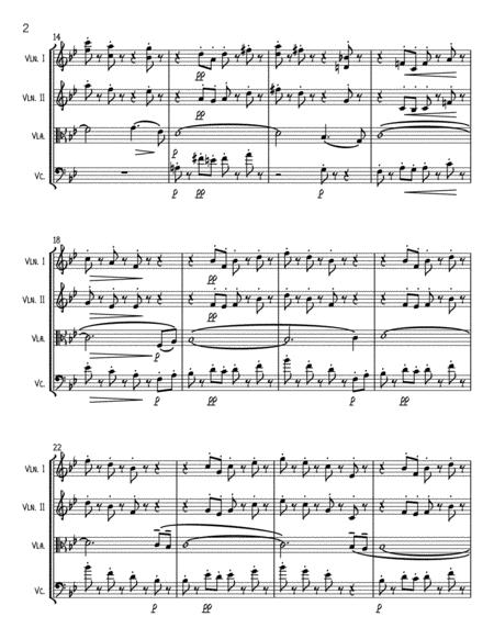 The Humming Chorus From Madame Butterfly String Quartet Page 2