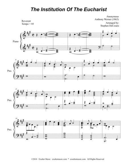 The Institution Of The Eucharist Page 2