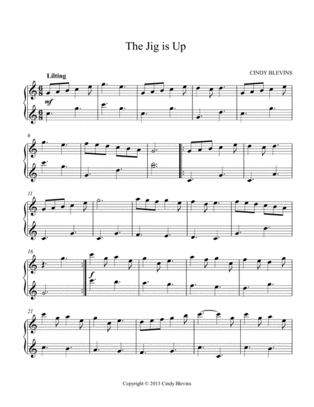 The Jig Is Up An Original Solo For Double Strung Harp Page 2