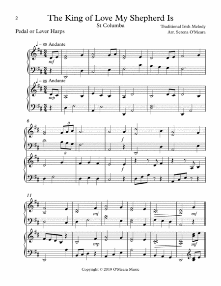 The King Of Love My Shepherd Is St Columba Score Parts Page 2