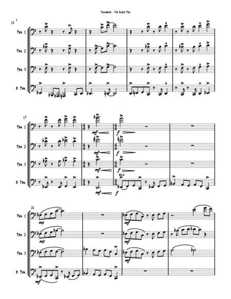 The Kings Trio For Trombone Quartet Page 2