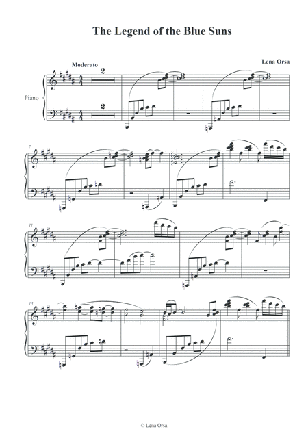 The Legend Of The Blue Suns Piano Play Along Page 2