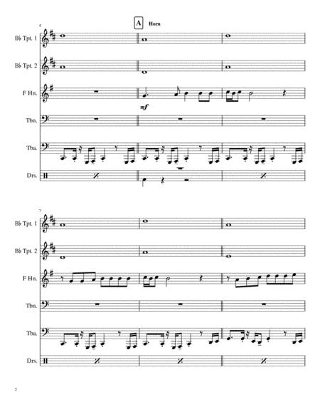 The Little Drummer Boy K Davis H Onorati H Simeone Arr Kirby Shaw Brass Quintet Drumset Page 2