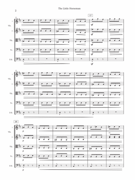 The Little Horseman Arr For String Orchestra Page 2