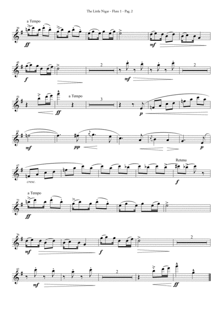 The Little Nigar For Flute Quartet Page 2