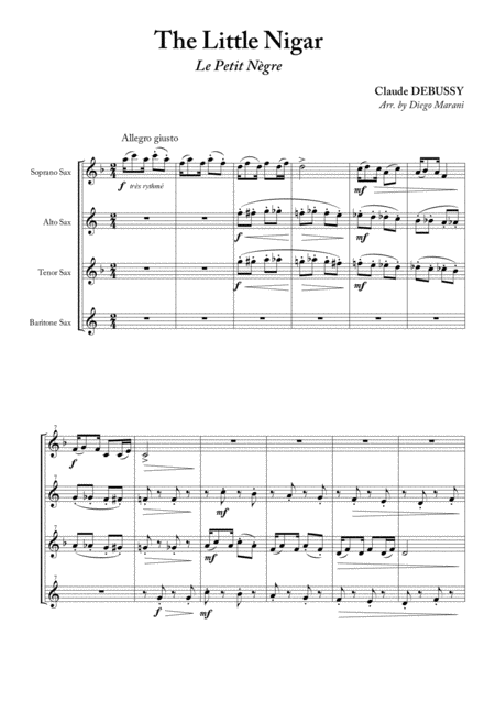 The Little Nigar For Saxophone Quartet Page 2