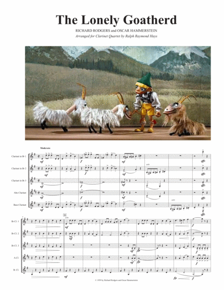 The Lonely Goatherd From The Sound Of Music For Clarinet Quartet Page 2