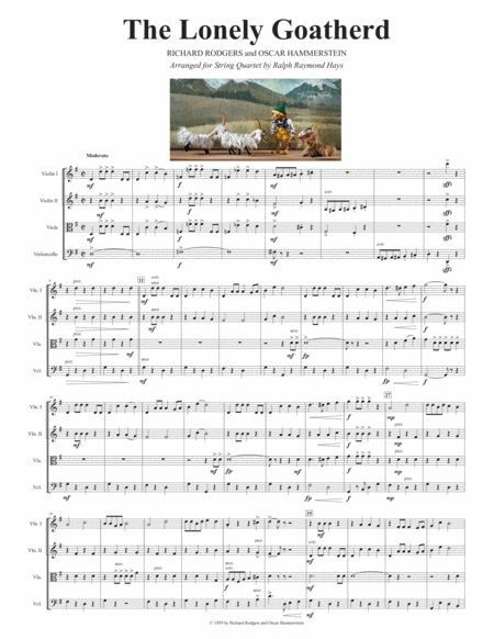 The Lonely Goatherd From The Sound Of Music For String Quartet Page 2