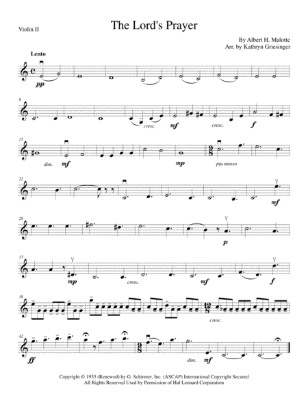 The Lords Prayer String Quartet Page 2