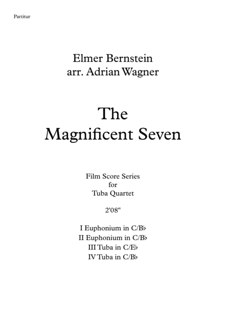 The Magnificent Seven Elmer Bernstein Tuba Quartet Arr Adrian Wagner Page 2