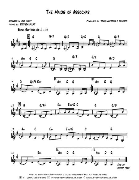 The Maids Of Arrochar Scottish Traditional Lead Sheet Key Of G Page 2