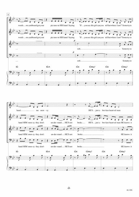 The Man Who Cant Be Moved Satb Piano Page 2