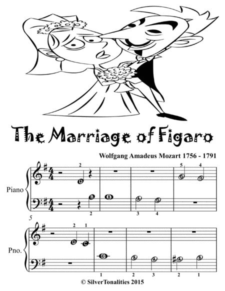 The Marriage Of Figaro Beginner Piano Sheet Music Tadpole Edition Page 2