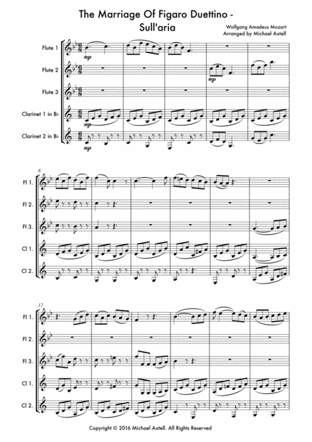 The Marriage Of Figaro Duettino Sull Aria Wolfgang Amadeus Mozart Page 2