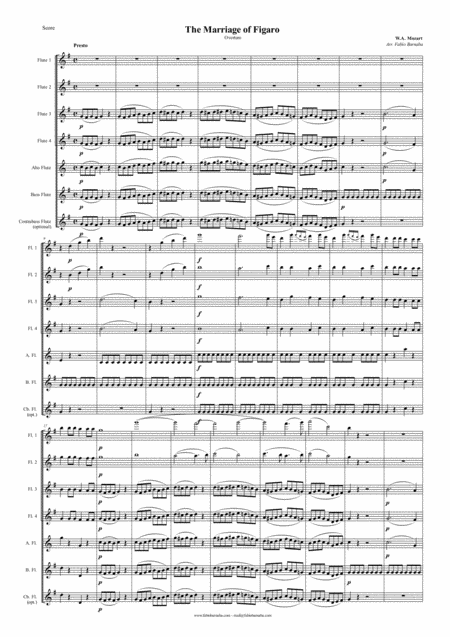 The Marriage Of Figaro Overture For Flute Choir Page 2