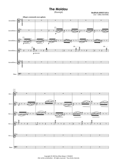 The Moldau B Smetana Accordion Orchestra Page 2