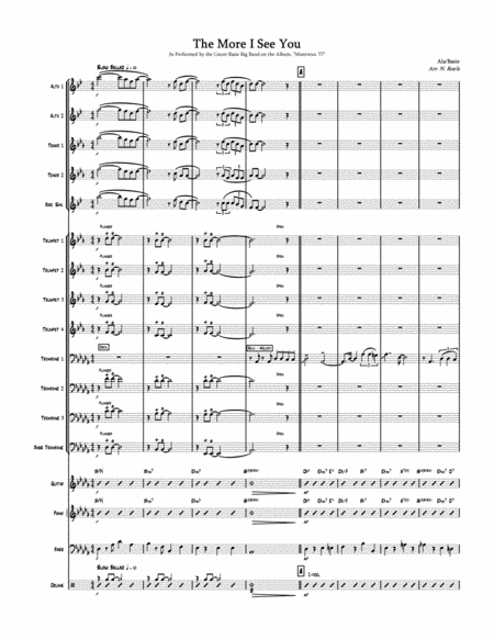 The More I See You Count Basie Full Big Band Page 2